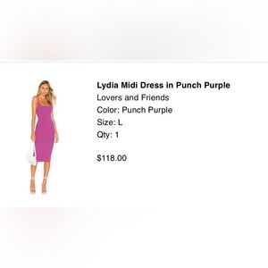 Lovers + Friends  Casual Dress in Punch Purple